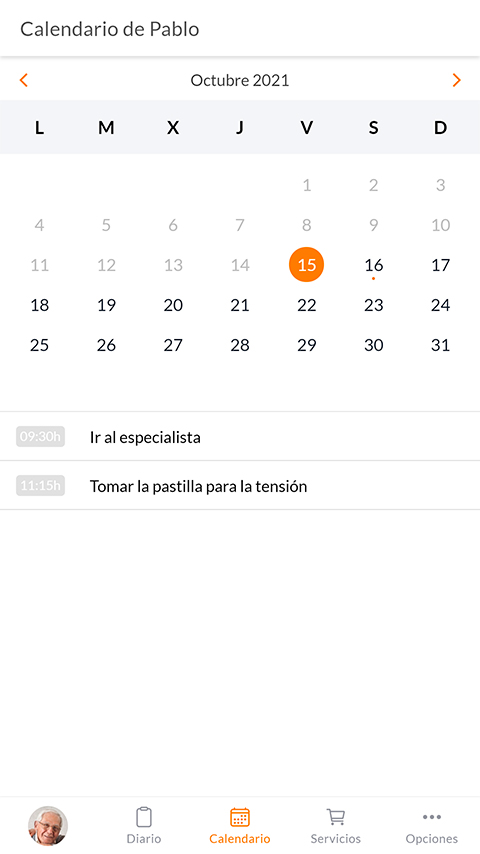 Calendario de CaserFamily