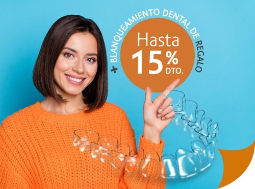 15% DTO. en Ortodoncia invisible + Regalo